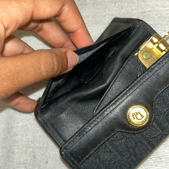 Christian Dior Coated Black Key Case Coin Pouch - Picture 8 of 9